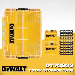 DEWALT DT70803 이동식 칸막이가 있는 대형 보관 도구 상자 소형 부품 정리함 투명 쌓을 수 있는 케이스 DT70803-QZ
