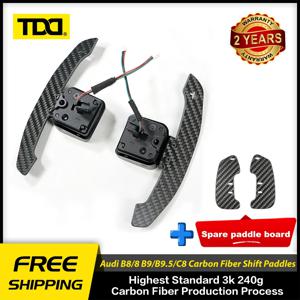 아우디 B8 B8.5 B9 C8 A1 A3 A5 A8 Q2 Q3 Q4 Q5 Q7 Q8 S1 S2 S3 S4 S5 SQ5 RS3 RS4 RS5 RSQ5 용 자기 탄소 섬유 패들 시프터