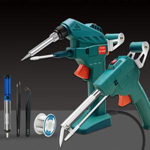 전기 납땜 인두 총 휴대용 내부 가열 납땜 인두 자동으로 주석 총 납땜 용접 수리 도구 보내기