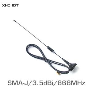 무선 모듈용 UHF 흡반 안테나, 고이득 TX868-XPL-100 SMA 수 무지향성 와이파이 안테나, 868MHz, 3.5dBi, 2PCs/로트