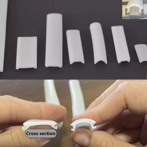 유연한 LED Alumium 프로파일 실리콘 커버 PC 디퓨저 캐비닛 하드 바 라이트 교체 가능한 전등 갓 액세서리 DIY 선형 램프