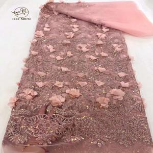 럭셔리 3D 레이스 원단 최신 얇은 명주 그물 스팽글 레이스 원단, 2024 자수 아플리케, 아프리카 나이지리아 레이스 원단, 드레스 재봉용