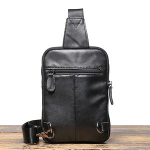 남성용 진짜 가죽 다기능 체스트백, 남성 숄더백, 크로스백, 야외 스포츠 배낭, 패니 웨이스트 팩, 오리지널 디자인, 신제품