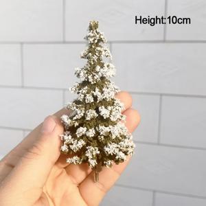 시뮬레이션 삼나무 모델 나무 가을 겨울 풍경 장식 플라스틱 나무 기차 철도 산 모래 테이블 레이아웃 디오라마, 4-12cm