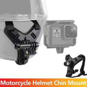 오토바이 헬멧 턱부착 스트랩 홀더 고프로 13 12 11 10 9 인스타360 SJCAM SJ4000 아카소 DJI 오스모 액션 카메라 액세서리