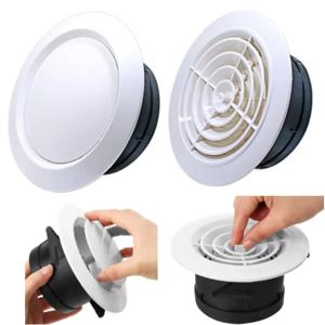 에어 벤트 추출 밸브 그릴 공기 순환 벤트 커버 75mm 100mm 원형 덕트 환기 커버 다양한 모양