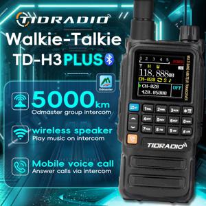 TIDRADIO H3 Plus 글로벌 워키 토키 리피터 블루투스 자동 응답기 에어 밴드 장거리 라디오 무선 프로그래밍 3 가지 모델