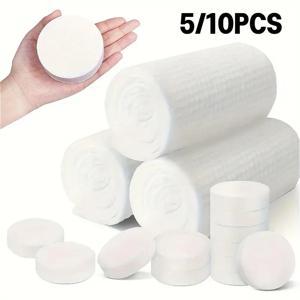 5/10PCS 일회용 목욕 타올 부드러운 두꺼운 압축 목욕 타올 야외 여행 호텔 샤워 빨 휴대용 타월