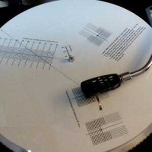 AA91 미끄럼 방지 LP 비닐 레코드 픽업 교정 플레이트 거리 게이지 각도기 조정 도구 턴테이블 용 눈금자