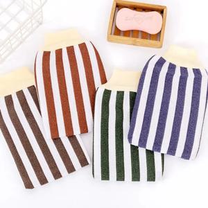 필링 욕조 스파 엑스 폴리 에이 팅 샤워 브러시 수건 바디 청소 스크러버 미트 러브 바디 워시 장갑 백 샤워 목욕 타월