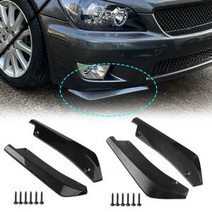 1 쌍 범용 자동차 앞 뒤 범퍼 스트립 립 스포일러 디퓨저 스플리터 스크래치 보호기 44.5cm Winglets 사이드 스커트 확장