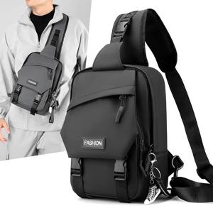 대용량 남성용 비즈니스 가슴 가방 멤브레인 스포츠 학생 미니 배낭 캐주얼 일본식 싱글 숄더 백 슬랜트 숄더 백