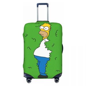 사용자 정의 심슨 바트 수하물 커버 보호대 18-32 인치용 패션 여행 가방 커버