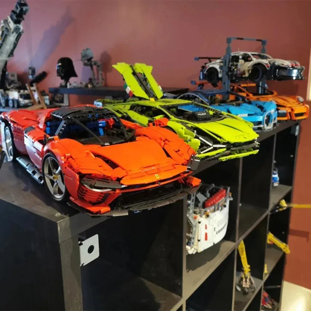 새로운 42143 42115 42056 42083 기술 Supercar 모델 빌딩 1:8 벽돌 장난감 성인 소년과 어린이 블록 생일 선물에 적합