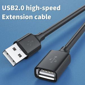 노트북 TV 용 USB 연장 케이블 SSD 모바일 하드 디스크 USB 2.0 데이터 케이블 남성-여성 커넥터 0.5M/1M/1.5M/2M/3M