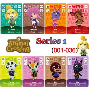 동물의 교차점 카드 NS 게임용 New Horizons Amllbo 스위치/라이트 카드 NFC 환영 카드 시리즈 1(001-036)