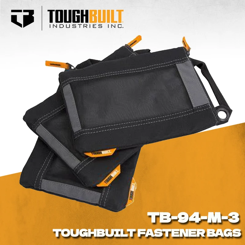 TOUGHBUILT TB-94-M-3 3 팩 패스너 가방 보관 도구 가방 네일 가방 전동 공구 액세서리 Toughbuilt Bag