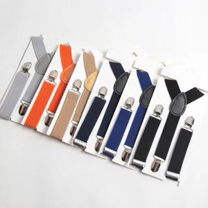 6 색 어린이 벨트 아기 소년 소녀 턱시도 정장 청바지 멜빵 클립 온 Y 백 교정기 벨트 탄성 어린이 조절 가능