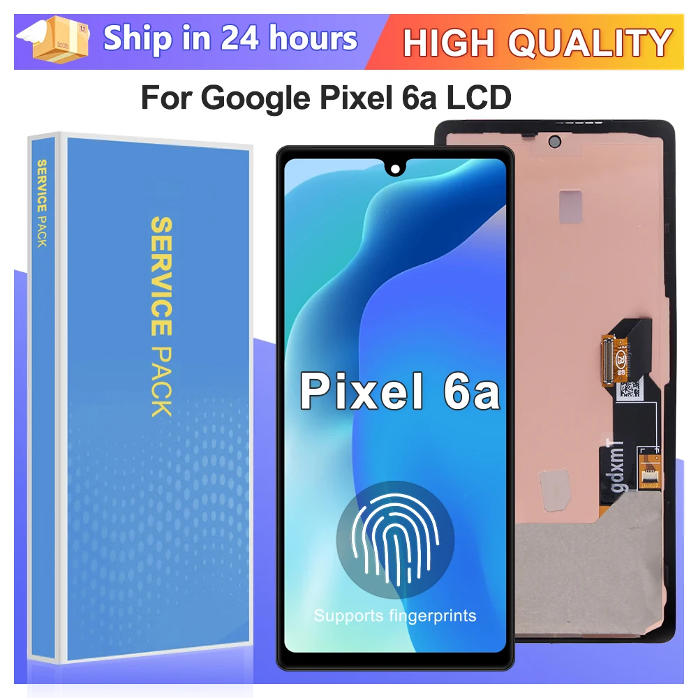 Google Pixel 6A용 슈퍼 AMOLED 디스플레이 스크린 어셈블리 (Google Pixel 6a GX7AS GB62Z G1AZG GB17L 터치 스크린 교체용)