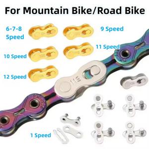 5 쌍 자전거 체인 퀵 링크 1/6/7/8/9/10/11/12 속도 자전거 체인 도로 산악 사이클링 부품