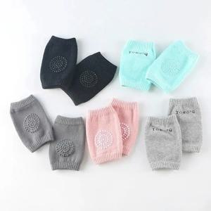 유아용 무릎 보호대, 부드럽고 두꺼운 테리 소재, 미끄럼 방지, 안전 크롤링 아기 다리 보온 패드