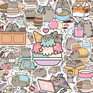 10/30/60pcs 어린이를위한 귀여운 Chunky 고양이 동물 스티커 낙서 편지지 노트북 방수 Kawaii 만화 장식 데칼 선물