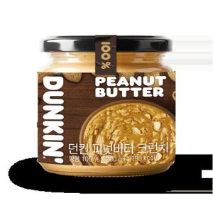 [200gx1개] 던킨 크런치 땅콩버터 100%