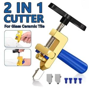 2 in 1 유리 세라믹 타일 커터 오프너 브레이커 플라이어 타일 휠 다이아몬드 롤러 커팅 수동 다이아몬드 나이프 핸드 툴