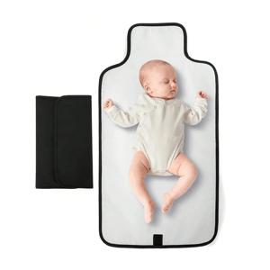휴대용 기저귀 교환 패드 포켓이 있는 휴대용 아기 기저귀 교환 패드 방수 여행 기저귀 교환 스테이션 키트 아기 선물