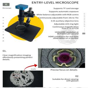 TLF 고품질 금속 전자 현미경 시계 수리 도구 시계 부품 관찰용 휴대폰 수리용 현미경