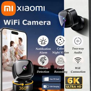 Xiaomi 6K HD 미니 카메라 와이파이 카메라 무선 보안 보호 원격 모니터 캠코더 비디오 감시 홈 스마트 카메라