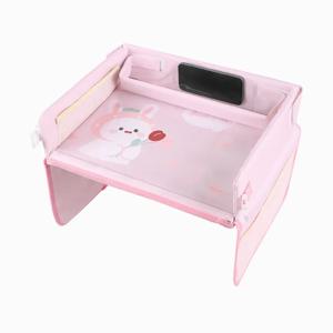 방수 만화 캐릭터 아기 카시트 트레이 토끼 간식 트레이 홀더 책상 식사 트레이 PVC 차량용 트레이 테이블 유아용