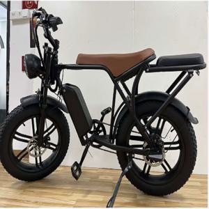 할인 @신제품 2025 고속 레트로 전기자전거 OUXI V8 두 좌석 두 배터리 전기자전거/팻바이크 오프로드