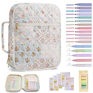 여성용 꽃무늬 성경 커버 케이스, 성경 공부 용품, 성경 저널링 키트, 책 휴대용 케이스, 어머니날 기독교 선물