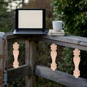 10개입 원목 호리병형 난간 84mm 미완성 장식용 스핀들 계단 실내 가구 수리 목공 DIY용