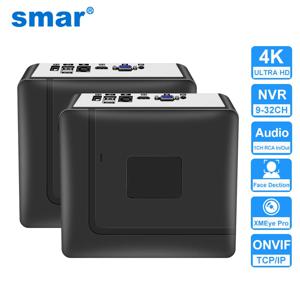 Smar H.265 최대 4K 출력 CCTV NVR 얼굴 인식 보안 비디오 레코더, 9CH 10CH 16CH 32CH 4K, 보안 비디오 레코더, 모션 감지, P2P Onvif XMEYE