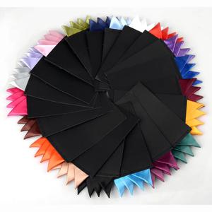 남성용 사전 접힌 포켓 스퀘어 캔디 컬러 실크 손수건 포멀 웨딩 파티 비즈니스 체스트 타월 손수건 블랙 화이트 레드