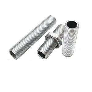 10pcs M10 중공 치아 튜브 내부 스레드 중공 나사 너트 램프 캡 샹들리에 연결 막대 고정베이스 조명 액세서리