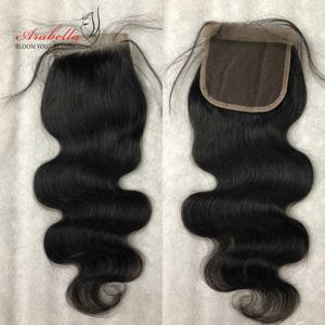 바디 웨이브 레이스 정면 100%, 인모 아라벨라 레미 레이스 클로저, 사전 뽑은 표백 매듭, 13x4 투명 레이스 정면