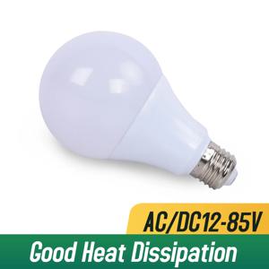 12V 24V 36V 48Volts DC AC LED 전구 E27 램프 전구 3W 5W 9W 12W 15W 24W 36W Bombilla lamparas led 12-85V 태양 캠핑