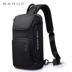 남자를위한 BANGE Crossbody 가방 휴대용 방수 어깨 메신저 가방 남성 여행 짧은 여행 가슴 가방 9.7 인치 iPad에 적합