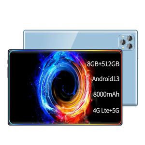 태블릿 4G 5G 패드 프로 8GB 램 512GB 롬 10.1인치 FHD 디스플레이 안드로이드 13.0 듀얼 SIM 카드 슬롯 8000mAh 배터리 정품 태블릿