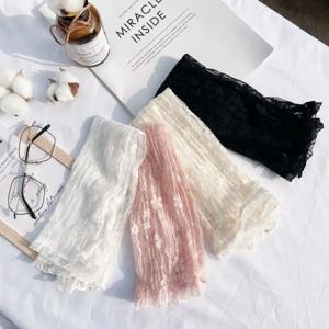 통기성 초박형 핑거리스 레이스 메쉬 암 커버, 자외선 차단 슬리브, 운전 장갑, 암 슬리브