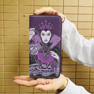 디즈니 Maleficent W7410 애니메이션 서류 가방 지갑 만화 지퍼 동전 가방 캐주얼 지갑 카드 보관 핸드백 남여 선물