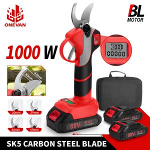 ONEVAN 30mm 4단 기어 브러시리스 전기 전정가위 무선 충전식 과수 분재 전정기 (마키타 18V 배터리 핀용)