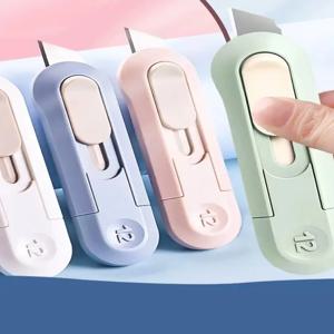 1PC 미니 종이 절단 상자 Opner 휴대용 작은 종이 절단 칼 벽지 칼 편지지 Unboxing