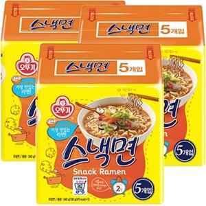 오뚜기 스낵면 108g x 15개 봉지라면