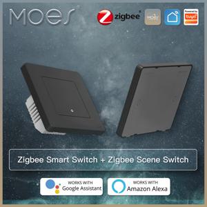 MOES New Star Ring Tuya Smart ZigBee3.0 푸시 버튼 스위치/장면 스위치 Smart Life APP 원격 제어 Alexa Google과 함께 작동