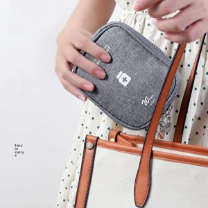 1pcs 가족 응급 처치 키트 휴대용 야외 여행 보관 가방 가정용 대용량 계층형 의약품 보관 가방