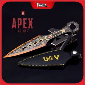 22cm Apex Legends 가보 무기 레이스 쿠나이 게임 금속 Katana 닌자 칼 회전 가능한 근접 무기 모델 선물 소년을위한 장난감